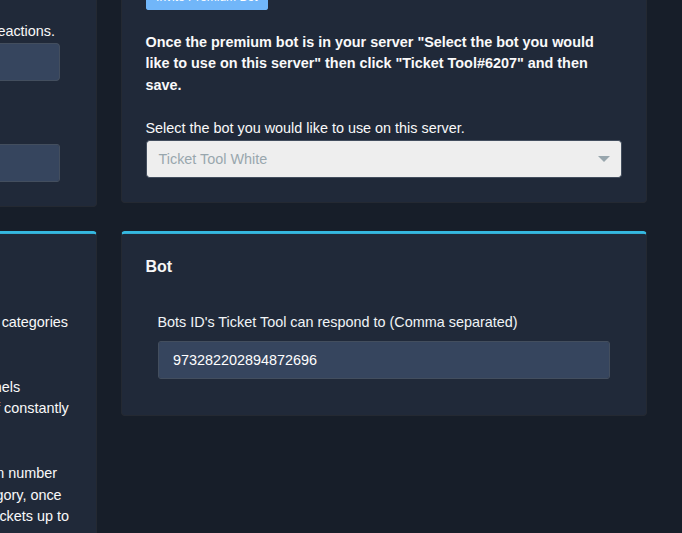 Ticket Tool Bot Ids